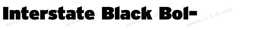 Interstate Black Bol字体转换